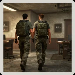 screenshot of a man walking in the room, half - life 2