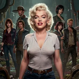 highly detailed portrait of marilyn monroe, in the walking dead, stephen bliss, unreal engine, fantasy art by greg rutkowski, loish, rhads, ferdinand knab, makoto shinkai and lois van baarle, ilya kuvshinov, rossdraws, tom bagshaw, global illumination, radiant light, detailed and intricate environment