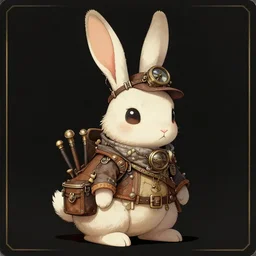 album cover art for steampunk rabbit by akihiko yoshida