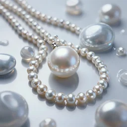 satin platinum pearls draped marbles liquidity image digitalart
