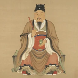 chinese taoist saint, by wu daozi,