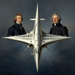 symmetry, starship seen from the front, by jean - baptiste monge and martin deschambault