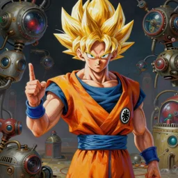 surreal gouache gesture painting, by yoshitaka amano, by ruan jia, by Conrad roset, by good smile company, detailed anime 3d render of a gesture draw pose for  blond Goku transforming in a   Super Sayian 3,  portrait, cgsociety, artstation, rococo mechanical, Digital reality, sf5 ink style, dieselpunk atmosphere, gesture  drawn