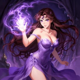 a voluptious sorceress with cleavage casting a powerful spell, painted by Sakimichan and Greg Rutkowski, trending on ArtStation