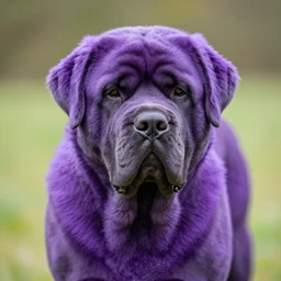 purple fur bullmastiff