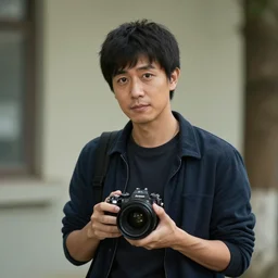 Medium shot of a typical character in the style of Alexa 65 50mm Cooke