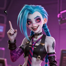 private investigator jinx has the supernatural ability to tell truth from lies, trending on artstation