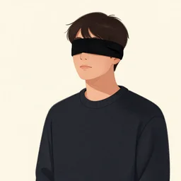 concept illustration, i see said the blind man