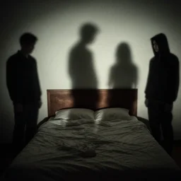 shadow people standing around my bed waiting for me to act