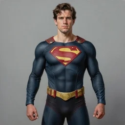 a highly detailed painting of a man wearing a homemade dark superhero costume