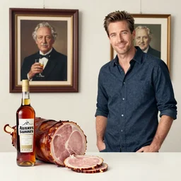 charlie kelly from it's always sunny in philadelphia with rum ham, art by alphonse mucha and van gogh