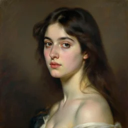 Beautiful girl, painting by Sorolla