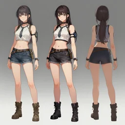 detailed full body female creature character designs concepts by senior concept artist, featured on artstation, anime aesthetic