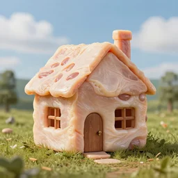 a normal house made of flesh