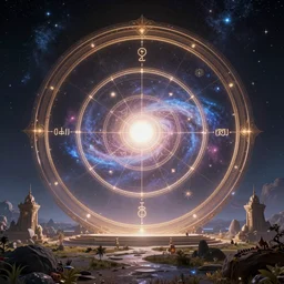 an ultra realistic fantasy art of an amazing galactic astrological portal of achieved dreams, epic scale ultrawide angle, 3D  rendered, Vray rendered, octane render, unreal engine