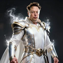 elon musk cleric warrior with light powers, highly detailed, 4 k, hdr, smooth, sharp focus, high resolution, award - winning photo, artgerm, photorealistic