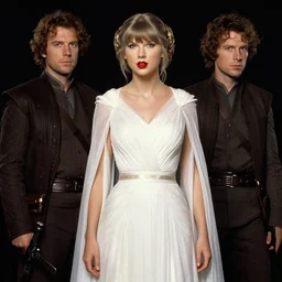 taylor swift as princess leia in star wars by william bouguereau and louis rhead