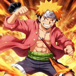 boruto fighting luffy