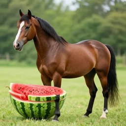 watermelon horse