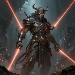 ancient being, lasers, sci-fi, digital art, fantasy, magic, trending on artstation, ultra detailed, professional illustration by Basil Gogos