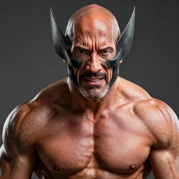 Dwayne Johnson as Wolverine,muscle extremely detailed, fantastic details full face, mouth, trending on artstation, pixiv, cgsociety, hyperdetailed Unreal Engine, optimization 4k 8k ultra HD, WLOP