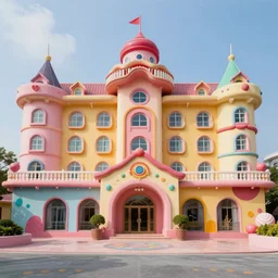 photo of hotel : 4 whimsical fairy wonderland vibrant colors candyland wonderland : 5 gouache swirls detailed by beatrix potter daniela uhlig and jamie hewlett : 1
