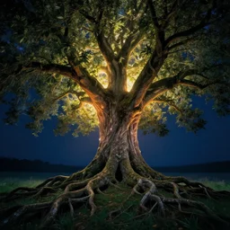 As we sailed through the roots of the worldtree time stood still and the night was illuminated by ethernal light.
