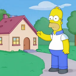 Homer Simpson buying a house