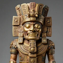 photo of an aztec god in the style of stefan kostic, realistic, sharp focus, 8 k high definition, insanely detailed, intricate, elegant, art by stanley lau and artgerm