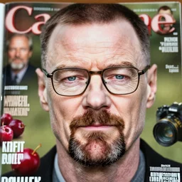 a cranberry with the face of walter white, natural light, sharp, detailed face, magazine, press, photo, steve mccurry, david lazar, canon, nikon, focus