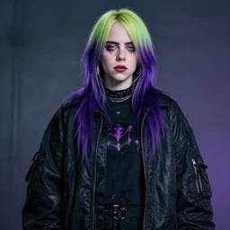 Billie Eilish As a super villain 4k detail