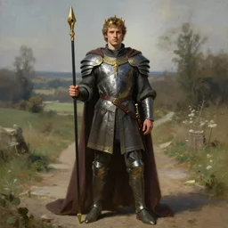 attractive bradley james as king arthur pendragon, whole body in frame, natural lighting, path traced, highly detailed, high quality, digital painting, by gaston bussiere, craig mullins, j. c. leyendecker