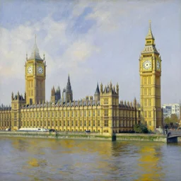 Beautiful Painting of London by Zdzisław Beksiński