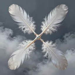 synapses. made of fantasy, made of feathers mist and cloud, digital painting, hd, detailed.