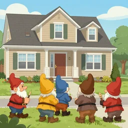 dwarves rob a suburban house