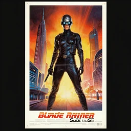 poster art, movie poster, retrofuturism, pulp science fiction, blade runner by saul bass, and paul rand