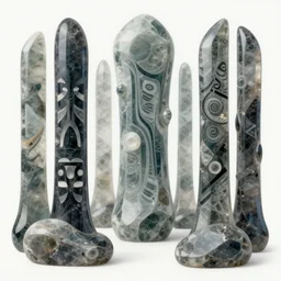 gemstone forest, tribal art, neofuturism