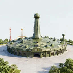 a military installation disguised as an amusement park