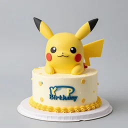 cute pokemon cake, studio lighting
