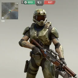 master chief in counter strike dust 2 map