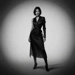 noir film world character design, Feng Zhu, trending on Artstation, 8K, ultra wide angle, pincushion lens effect.