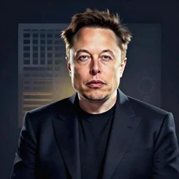 Elon Musk promoting a new nft artwork