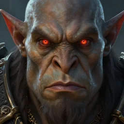 portrait of an orc, detailed eyes, fantasy, world of warcraft, intricate, highly detailed, digital painting, 4 k, hdr, concept art, smooth, sharp focus, illustration, by wayne reynolds