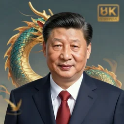 character portrait of President Xi as a dragon, digital art, trending on artstation, 4k