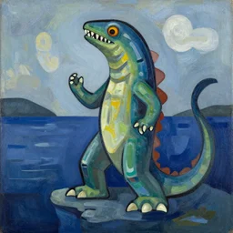 cubist loch ness monster - n4