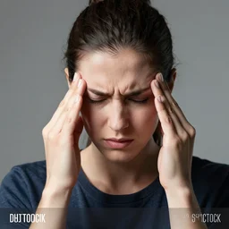 a person with a migrane stock photo shutterstock
