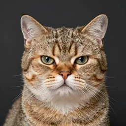 an ugly photo of a grumpy cat, unlimited imagination