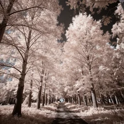 trees in infrared