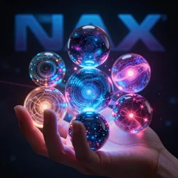 pro - vida, cosmic integration, the privilege of being, closeup of a hand holding spheres of power, cosmic color scheme, macro up view, neon, glow, darkness, dramatic, sharp focus, octane render, imax
