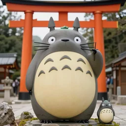 shinto shrine statue of totoro
